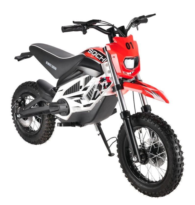 Детский электромотоцикл WHITE SIBERIA SOCHI 1300w RED