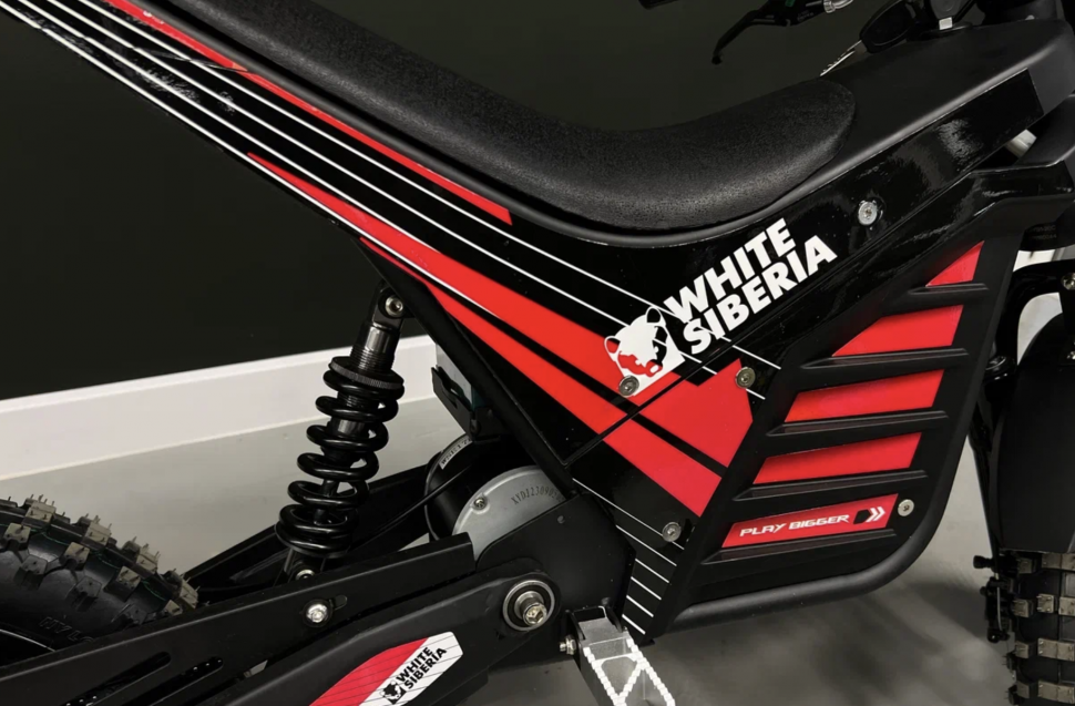 Детский электромотоцикл WHITE SIBERIA MUXA 1300w